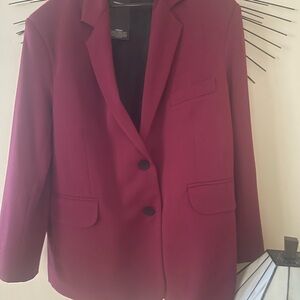 Women's Burgundy Blazer